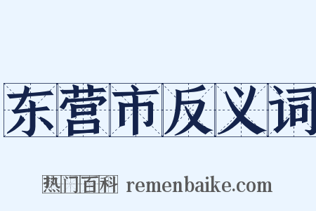 东营市反义词是什么意思的图片